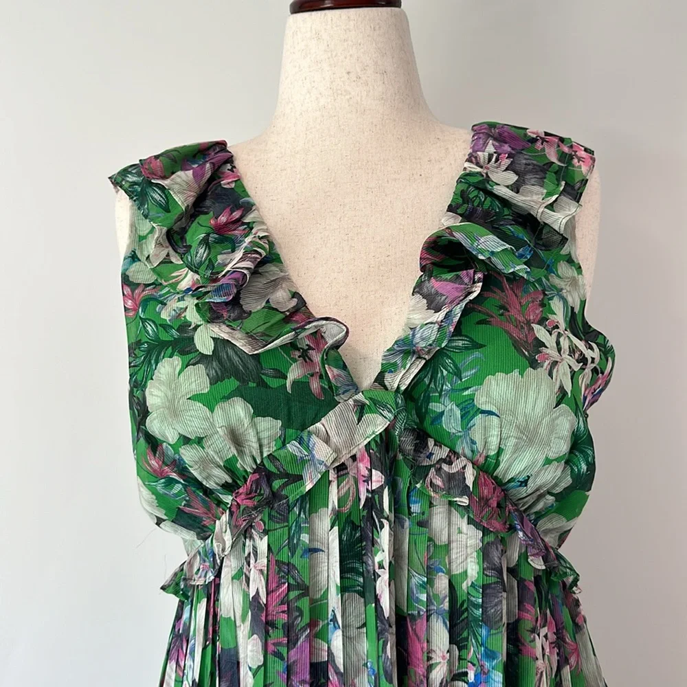 Adelyn Rae Addison Chiffon Floral Dress NWT - Picture 2 of 12